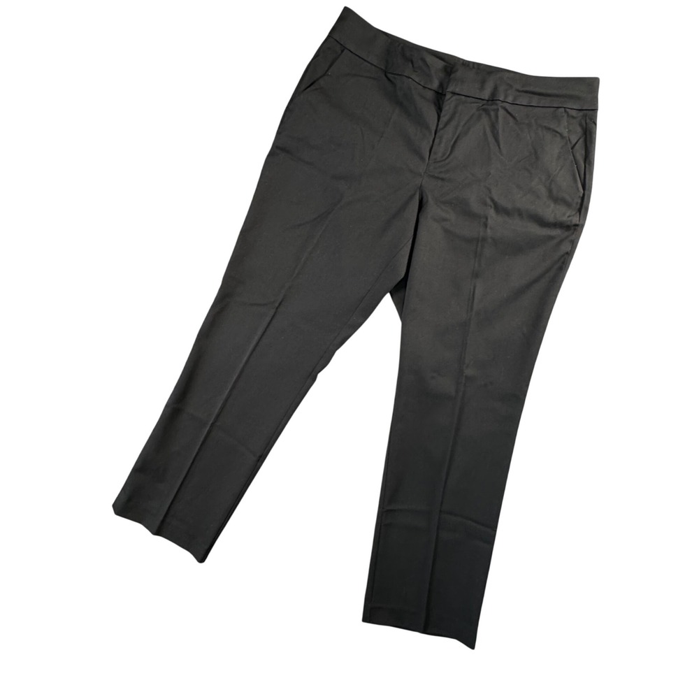 Chaps Black Wide Leg Dress Pants Women's 16W Workwear Office Capsule